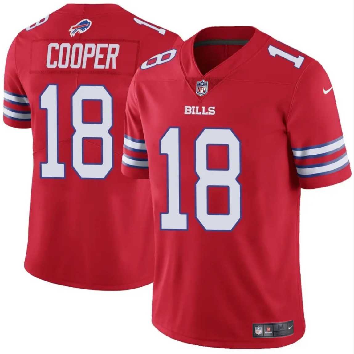 Men & Women & Youth Buffalo Bills #18 Amari Cooper Red 2024 Vapor Untouchable Limited Stitched Jersey Dzhi->arizona cardinals->NFL Jersey